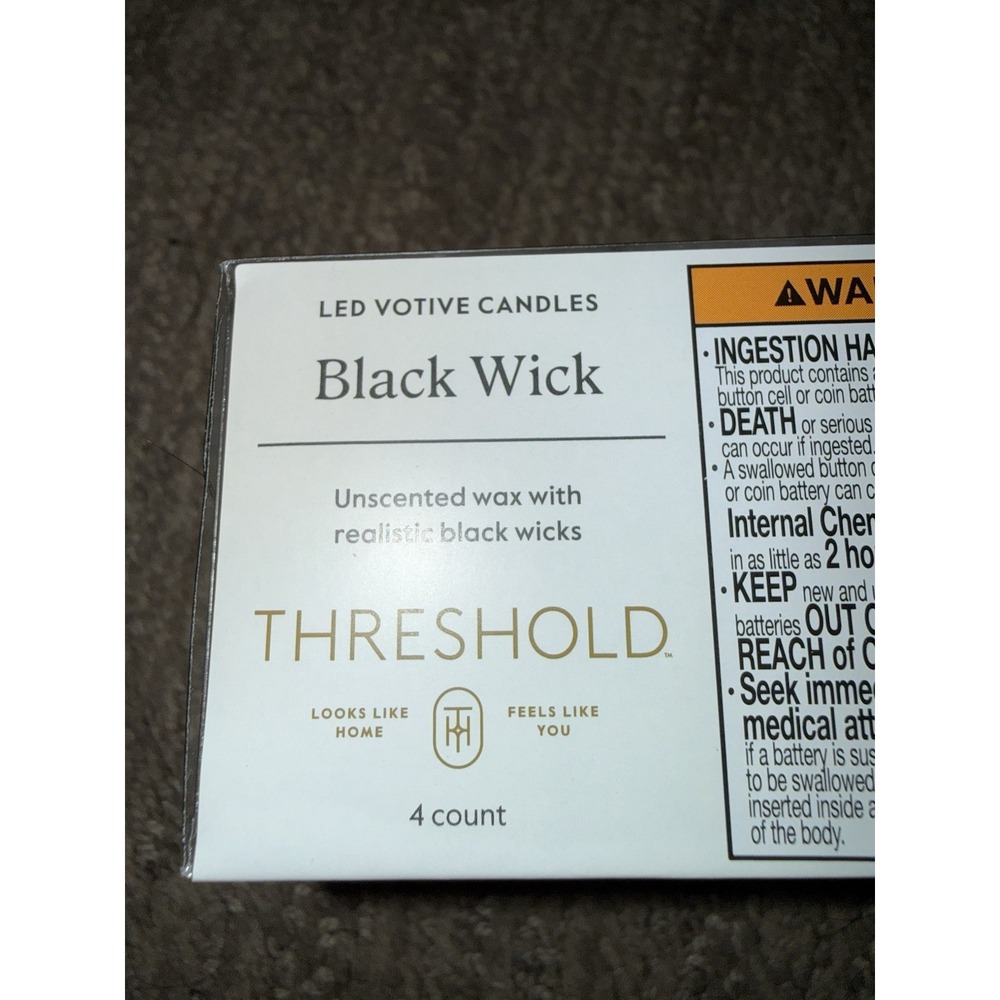 LED Votive Candles Battery Opperated - Threshold 4pk 1.82" x‎ 1.4"